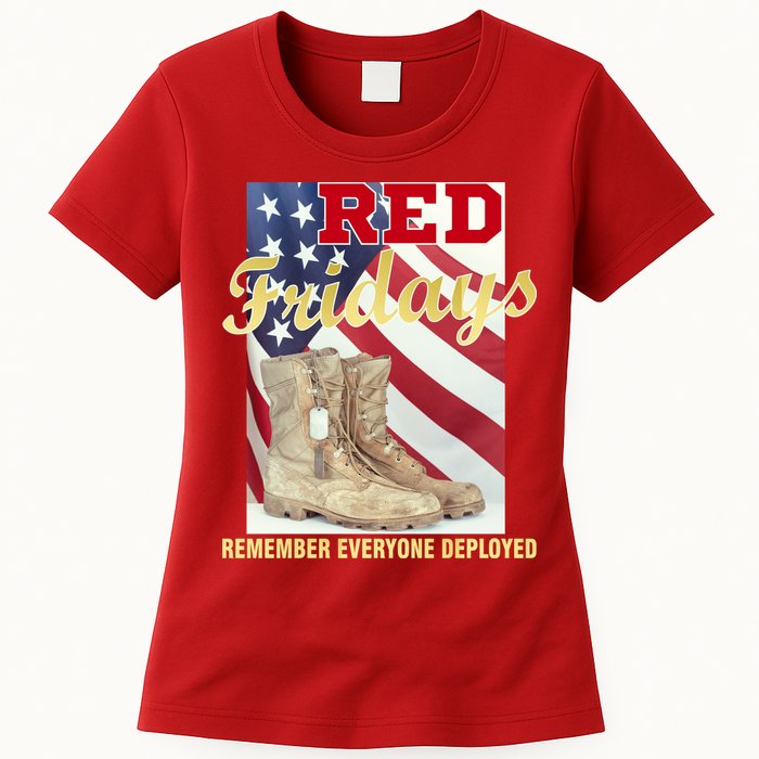 Red Fridays Remember Everyone Deployed Womens T-Shirt