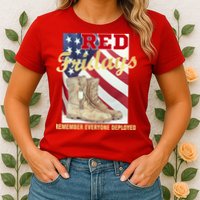 Red Fridays Remember Everyone Deployed Womens T-Shirt