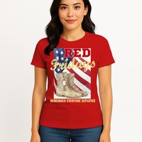 Red Fridays Remember Everyone Deployed Womens T-Shirt