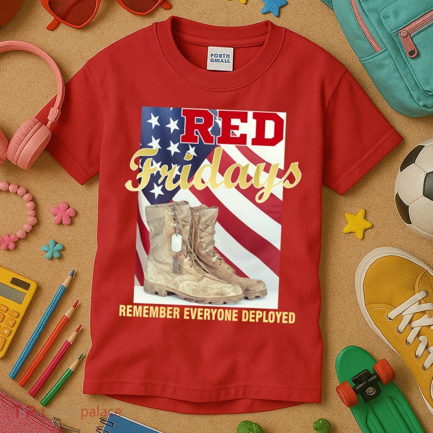 Red Fridays Remember Everyone Deployed Kids T-Shirt