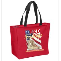 Red Fridays Remember Everyone Deployed Zip Tote Bag