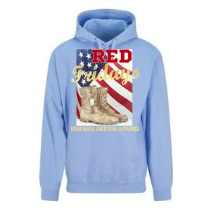 Red Fridays Remember Everyone Deployed Unisex Surf Hoodie