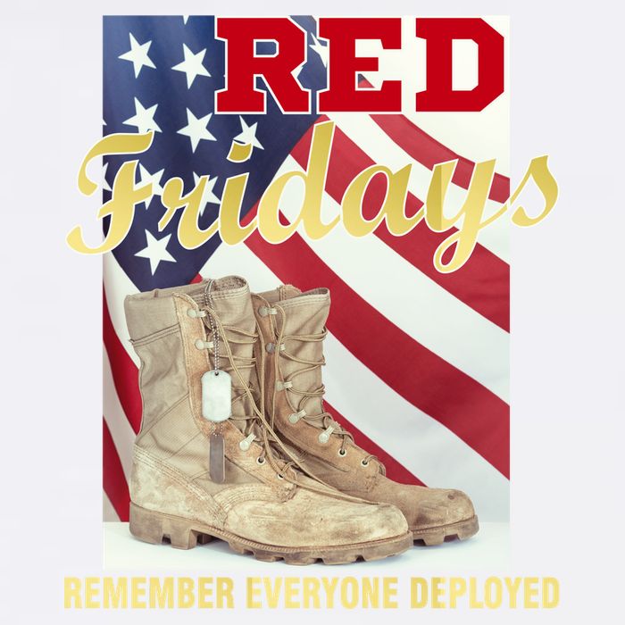 Red Fridays Remember Everyone Deployed Garment-Dyed Sweatshirt