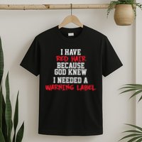 Red Head Warning Label T-Shirt
