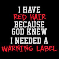 Red Head Warning Label Backpack