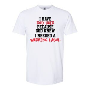 Red Head Warning Label Softstyle® CVC T-Shirt