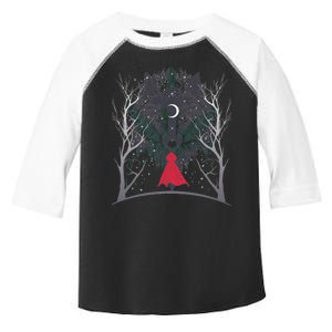 Red Hood Night Wolf Moon Crest Toddler Fine Jersey T-Shirt