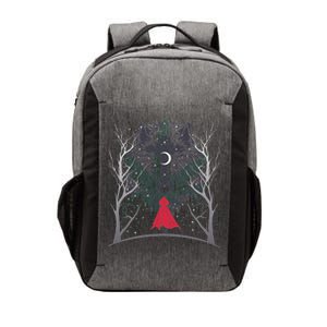 Red Hood Night Wolf Moon Crest Vector Backpack