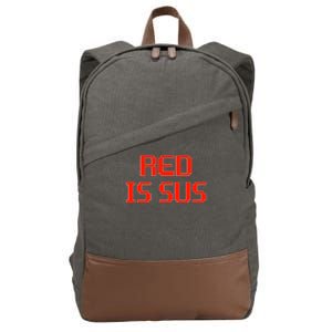 Red Is Sus Imposter Among Us Cotton Canvas Backpack