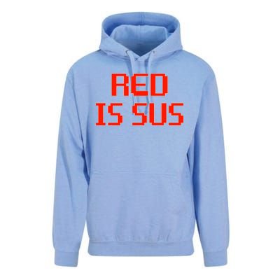 Red Is Sus Imposter Among Us Unisex Surf Hoodie