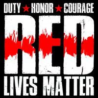 Red Lives Matter Cooling Performance Long Sleeve Crew