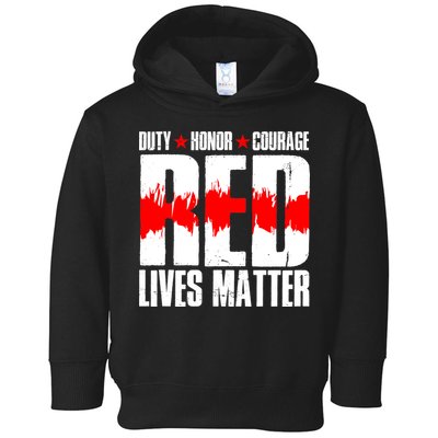 Red Lives Matter Toddler Hoodie