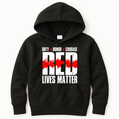 Red Lives Matter Kids Hoodie