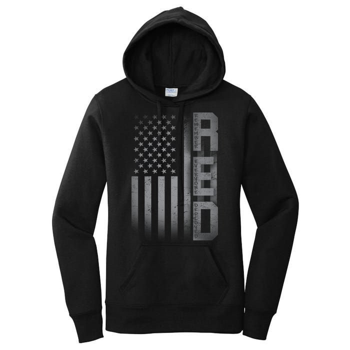 RED Remember Everyone Deployed Women's Pullover Hoodie