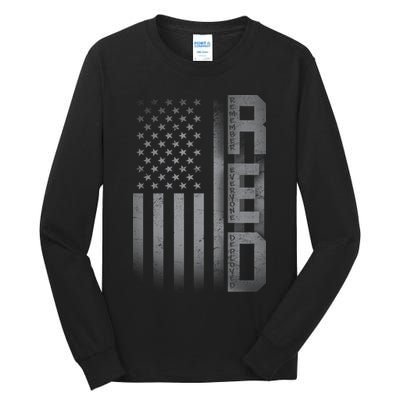 RED Remember Everyone Deployed Tall Long Sleeve T-Shirt