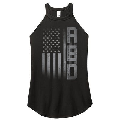 RED Remember Everyone Deployed Women's Perfect Tri Rocker Tank