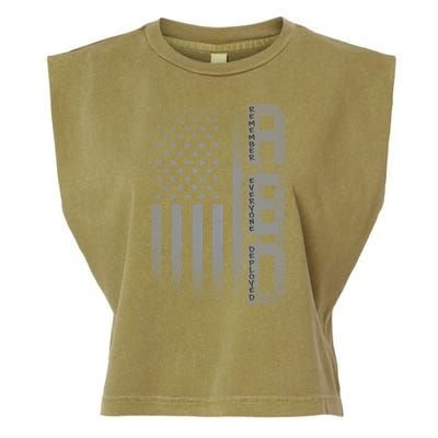 RED Remember Everyone Deployed Garment-Dyed Women's Muscle Tee