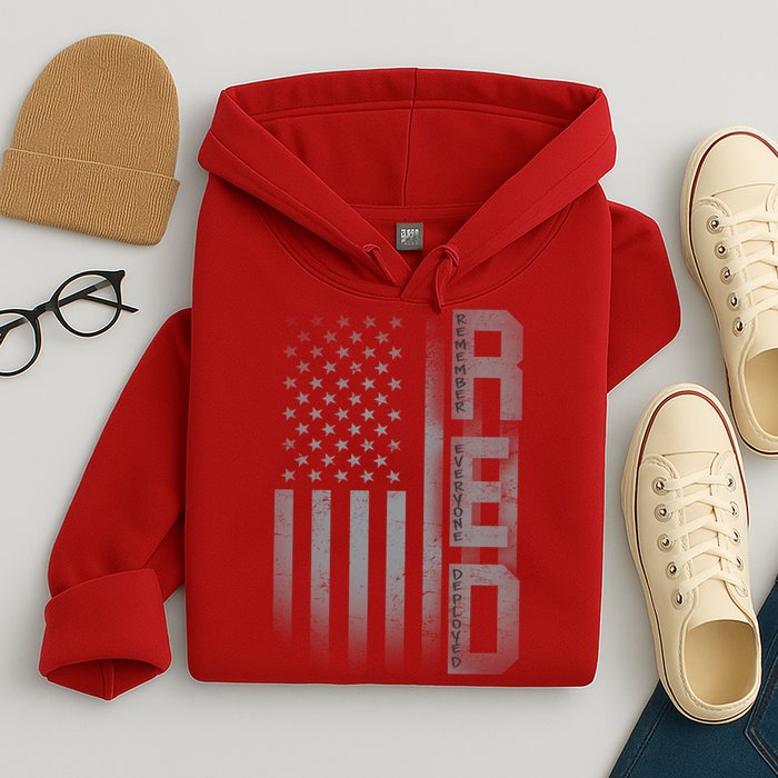 RED Remember Everyone Deployed Hoodie
