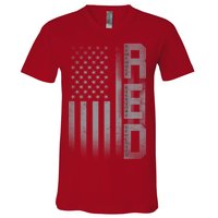 RED Remember Everyone Deployed V-Neck T-Shirt