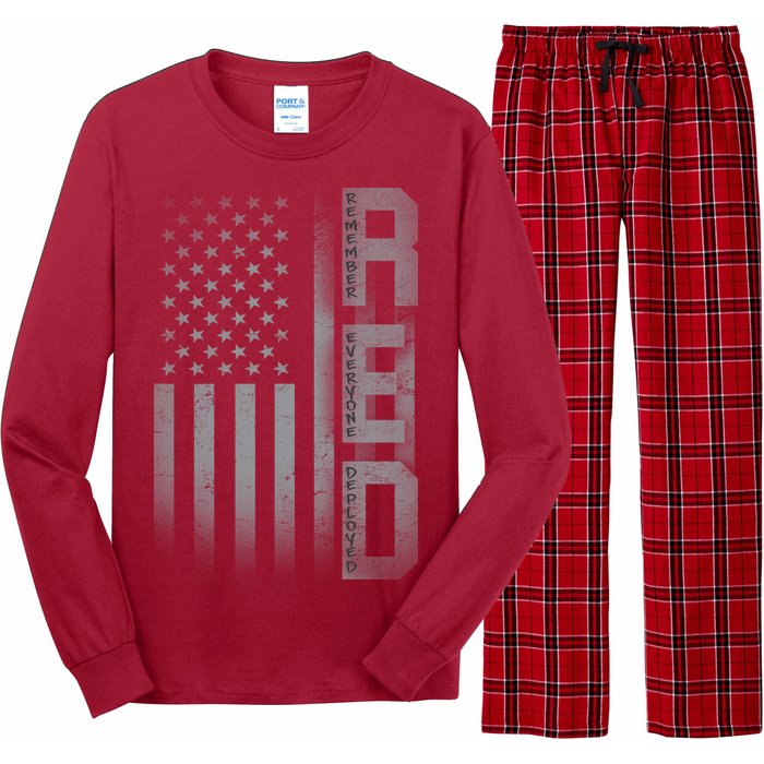 RED Remember Everyone Deployed Long Sleeve Pajama Set