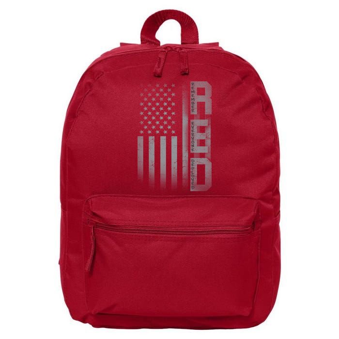 RED Remember Everyone Deployed 16 in Basic Backpack