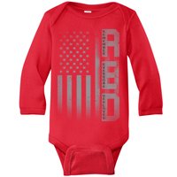 RED Remember Everyone Deployed Baby Long Sleeve Bodysuit