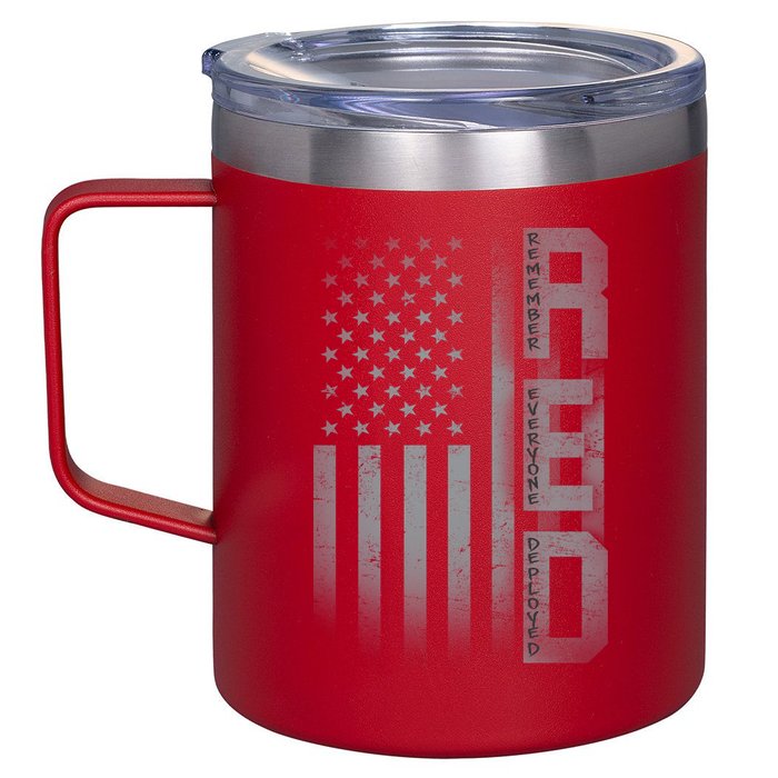 RED Remember Everyone Deployed 12oz Stainless Steel Coffee Mug