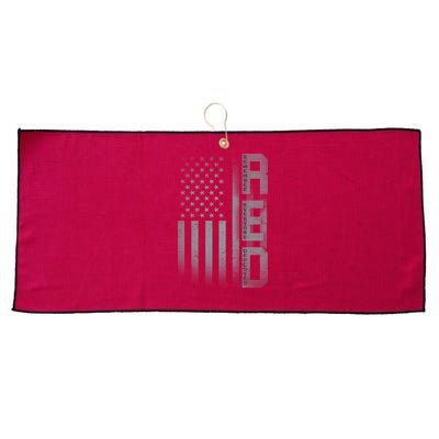 RED Remember Everyone Deployed Large Microfiber Waffle Golf Towel