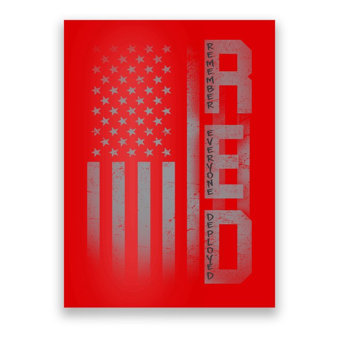 RED Remember Everyone Deployed Poster