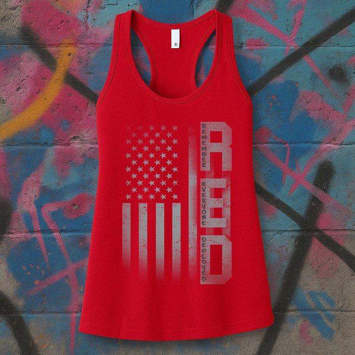 RED Remember Everyone Deployed Womens Tank Top
