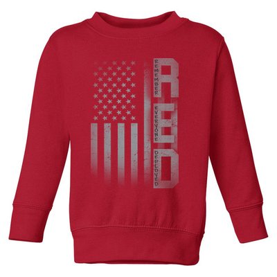 RED Remember Everyone Deployed Toddler Sweatshirt