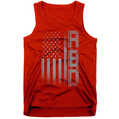 RED Remember Everyone Deployed Tank Top