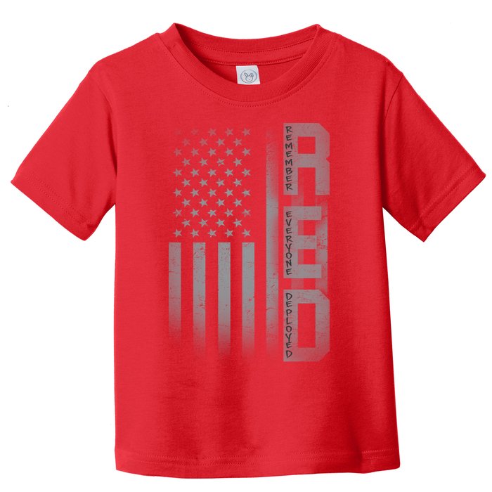 RED Remember Everyone Deployed Toddler T-Shirt