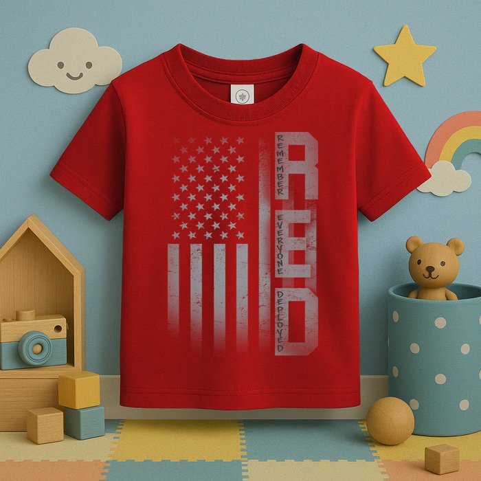 RED Remember Everyone Deployed Toddler T-Shirt