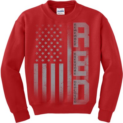 RED Remember Everyone Deployed Kids Sweatshirt