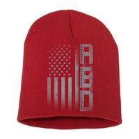 RED Remember Everyone Deployed Short Acrylic Beanie