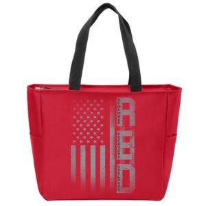 RED Remember Everyone Deployed Zip Tote Bag