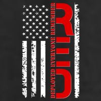 RED Remember Everyone Deployed Distressed US Flag Cool Comfort Performance Bucket Hat