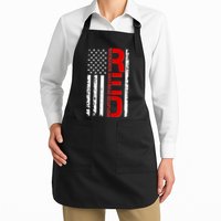 RED Remember Everyone Deployed Distressed US Flag Apron