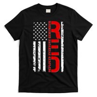 RED Remember Everyone Deployed Distressed US Flag T-Shirt