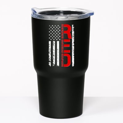 RED Remember Everyone Deployed Distressed US Flag Tumbler