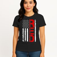 RED Remember Everyone Deployed Distressed US Flag Women's T-Shirt
