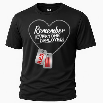 RED Remember Everyone Deployed Dog tags Performance Shirt