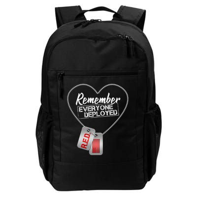 RED Remember Everyone Deployed Dog tags Backpack