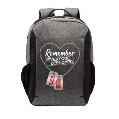 RED Remember Everyone Deployed Dog tags Vector Backpack