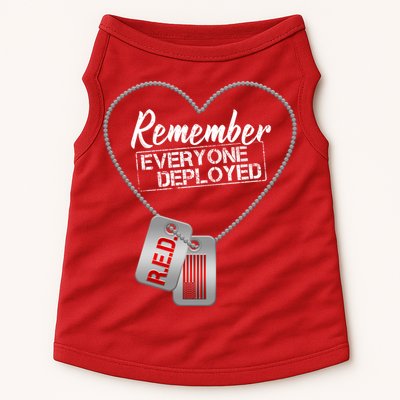 RED Remember Everyone Deployed Dog tags Doggie Tank