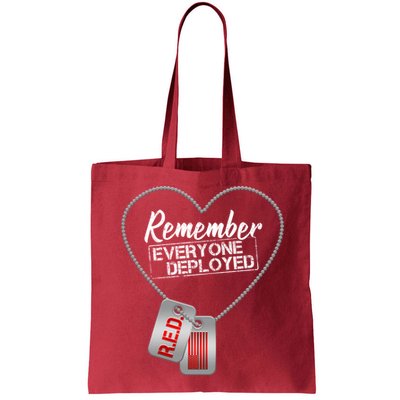 RED Remember Everyone Deployed Dog tags Bag
