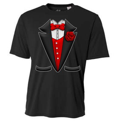 Red Rose Tuxedo Cooling Performance Crew T-Shirt