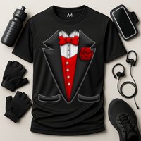 Red Rose Tuxedo Performance Shirt