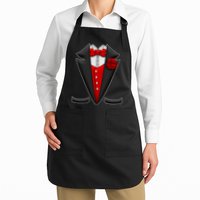 Red Rose Tuxedo Apron
